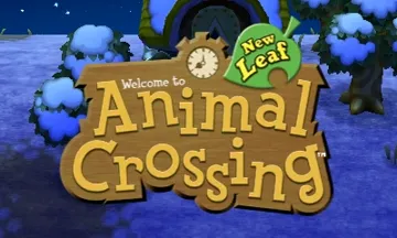 Animal Crossing - New Leaf - Welcome Amiibo (USA) screen shot title